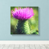 Toile Fleur de chardon violet (Insitu (Plancher de Bois))