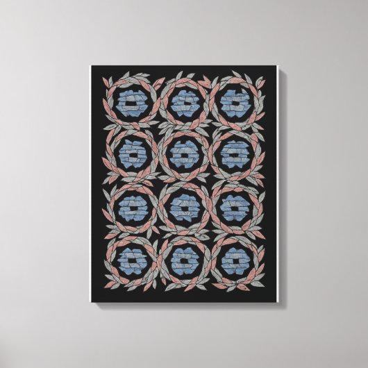 Toile Fleur de Chroma Abstraite (Recto)