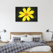 Toile Fleur de Cosmos jaune Gros plan 2 (Insitu(Chambre))
