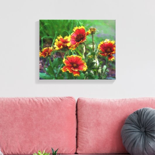 Toile Fleur de couverture - Aquarelle (Insitu(Salon))