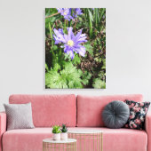 Toile Fleur de jardin bleu (Insitu(Salon))