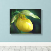 Toile Fleur de l'orchidée à chèvre jaune sauvage (Insitu (Plancher de Bois))