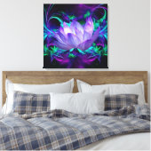 Toile Fleur de Lotus pourpre et sa signification (Insitu(Chambre))