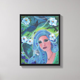 Toile Fleur de lune de fée de printemps par Renee Lavoie