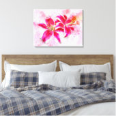 Toile Fleur de lys Stargazer aquarelle - wb 03 (Insitu(Chambre))