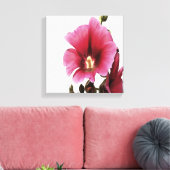 Toile Fleur de Malva rose paradisiaque (Insitu(Salon))