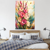 Toile Fleur de naissance d'août Gladiolus Conscience flo (Insitu(Chambre))