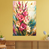 Toile Fleur de naissance d'août Gladiolus Conscience flo (Insitu(Salon))