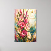 Toile Fleur de naissance d'août Gladiolus Conscience flo (Recto)