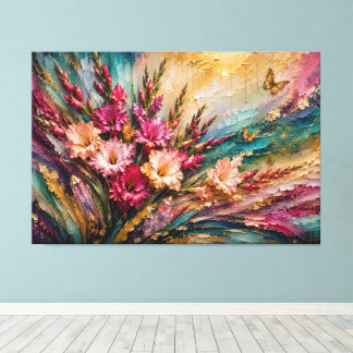Toile Fleur de naissance d'août Gladiolus Résumés énergé