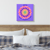 Toile Fleur de naissance de février Personnalisé Mandala (Insitu(Chambre))