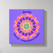 Fleur de naissance de février Personnalisé Mandala
