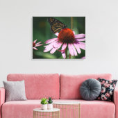 Toile Fleur de papillon et de cône pourpre (Insitu(Salon))