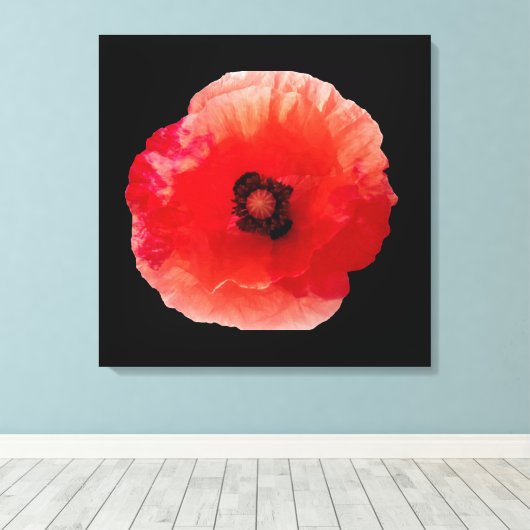 Toile Fleur de pavot (Insitu (Plancher de Bois))