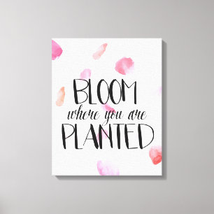 Toile Fleur de pétales roses