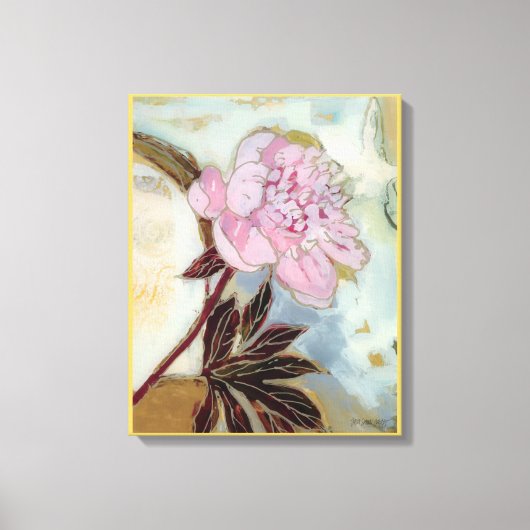 Toile Fleur de pivoine rose (Recto)