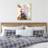 Toile Fleur de pivoine rose (Insitu(Chambre))