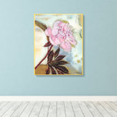 Toile Fleur de pivoine rose (Insitu (Plancher de Bois))