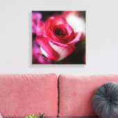 Toile Fleur de rose rose floral (Insitu(Salon))