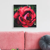 Toile Fleur de rose rouge en fleurs Abstrait (Insitu(Salon))