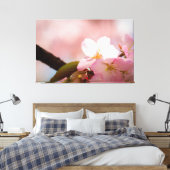 Toile Fleur de Sakura timide se protège derrière les flo (Insitu(Chambre))