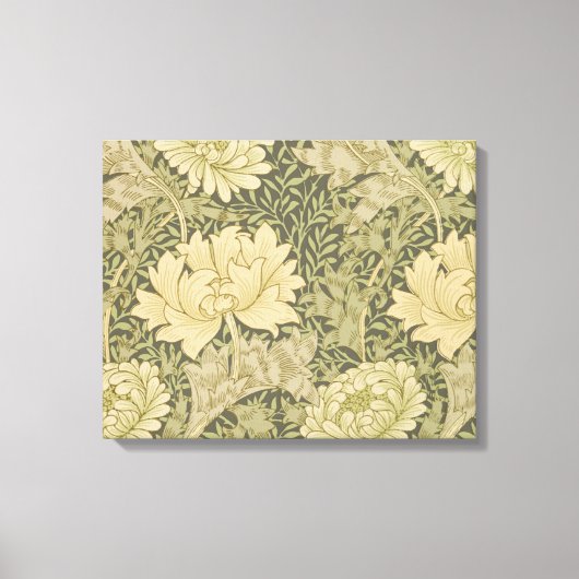 Toile Fleur de Sauge Chrysanthème de William Morris (Recto)