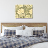 Toile Fleur de Sauge Chrysanthème de William Morris (Insitu(Chambre))