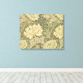 Toile Fleur de Sauge Chrysanthème de William Morris (Insitu (Plancher de Bois))