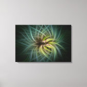 TOILE FLEUR DE TOURBILLON ABSTRAITE ART – NUMÉRIQUE VERT (Recto)