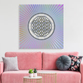 Toile Fleur de vie / Blume des Lebens - Button IX (Insitu(Salon))