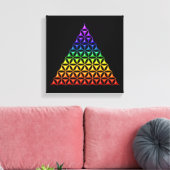Toile Fleur de vie / Blume des Lebens - chakra pyramidal (Insitu(Salon))