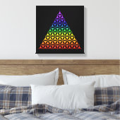 Toile Fleur de vie / Blume des Lebens - chakra pyramidal (Insitu(Chambre))