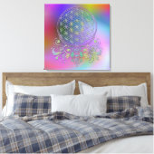 Toile Fleur de vie / Blume des Lebens - Ornements II (Insitu(Chambre))