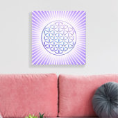 Toile Fleur de vie / Blume des Lebens - timbre violet (Insitu(Salon))
