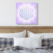 Toile Fleur de vie / Blume des Lebens - timbre violet (Insitu(Chambre))