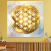 Toile Fleur de vie Canva Imprimer (Insitu(Salon))