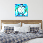 Toile Fleur De Vie - Façons Colorées 2 (Insitu(Chambre))