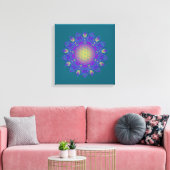 Toile Fleur De Vie - Mandala Indien 3 (Insitu(Salon))
