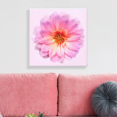 Toile Fleur de Zinnia rose (Insitu(Salon))