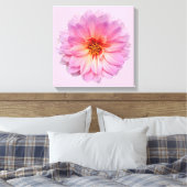 Toile Fleur de Zinnia rose (Insitu(Chambre))
