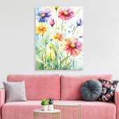 Toile Fleur d'été - Un plaisir d'aquarelle (Insitu(Salon))