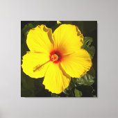 Toile Fleur d'Hibiscus Jaune (Recto)