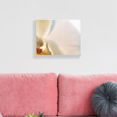 Toile Fleur d'orchidée blanche en gros plan (Insitu(Salon))