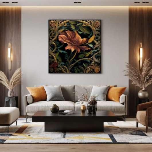 Toile Fleur du Crépuscule