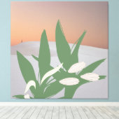 Toile Fleur du désert (Insitu (Plancher de Bois))
