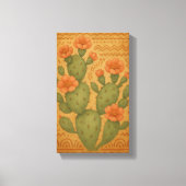 Toile Fleur du désert - Cactus Boho Canvas (Recto)