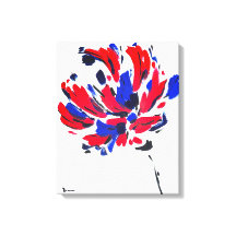 Fleur éclatée | Art floral abstrait moderne