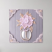Toile Fleur en dentelle 3D romantique (Recto)