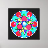 Toile Fleur étoile Abstraite (Recto)