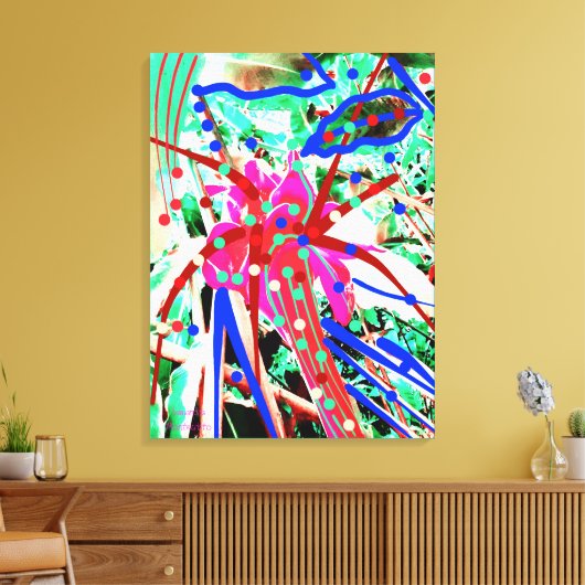 Toile Fleur festive (Insitu(Salon))